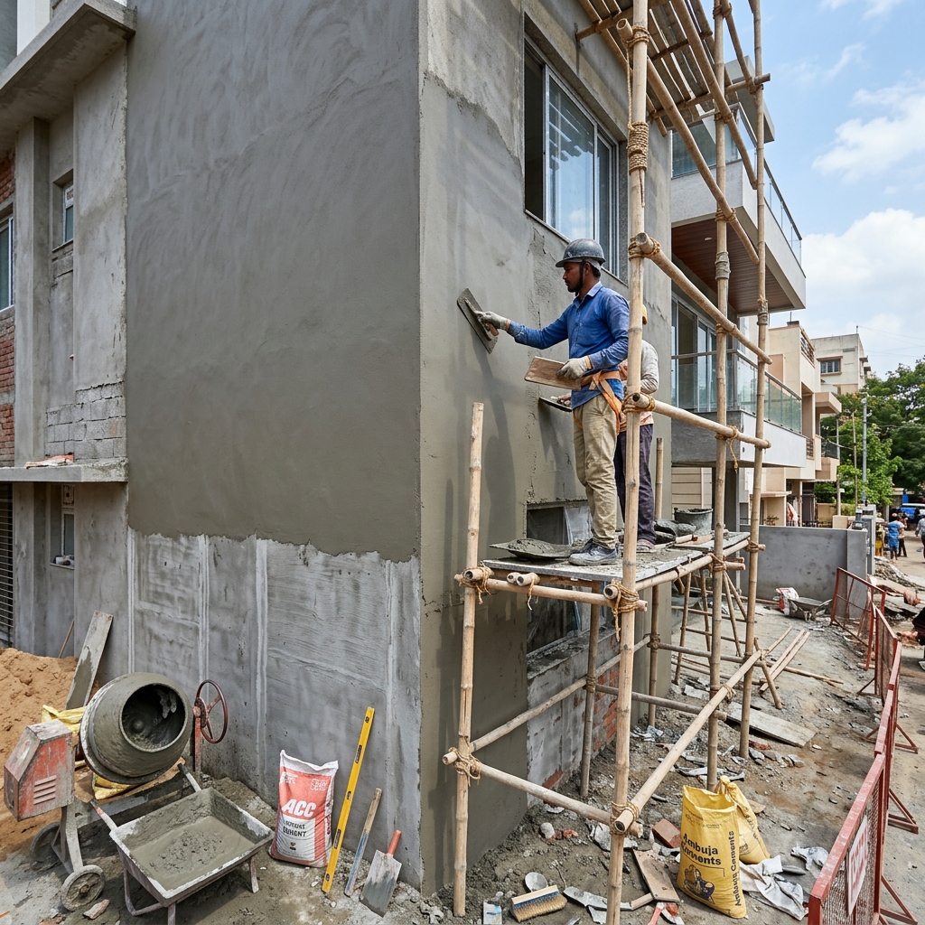 Plaster Work Contractor in Mumbai — AMS Civil Construction