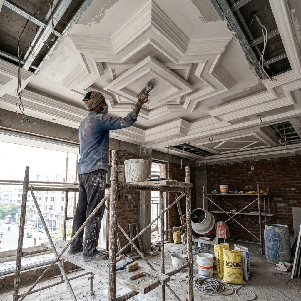 POP Work Contractor in Mumbai — AMS Civil Construction