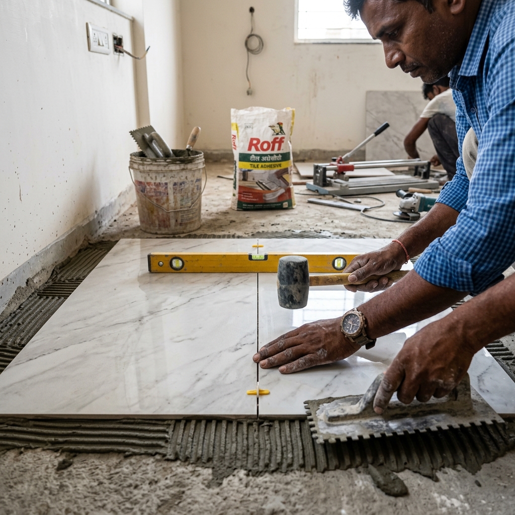 Tiles Work Contractor in Mumbai — AMS Civil Construction